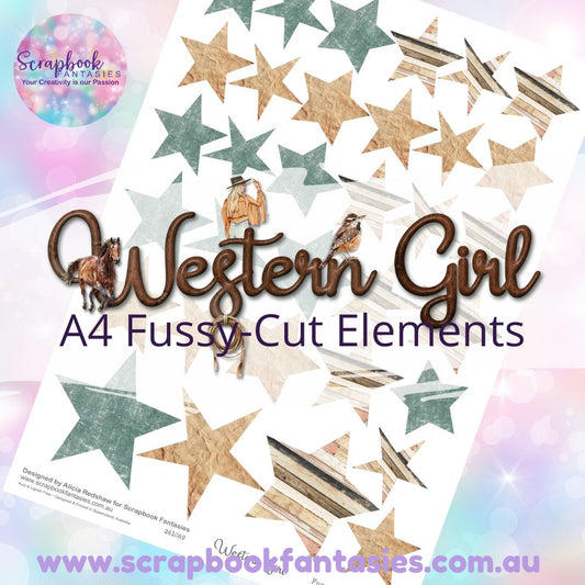 Western Girl A4 Colour Fussy-Cut Elements - Stars 1 261069