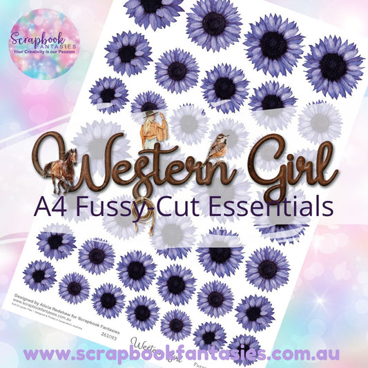 Western Girl A4 Colour Fussy-Cut Essentials - Sunflowers 2 261093