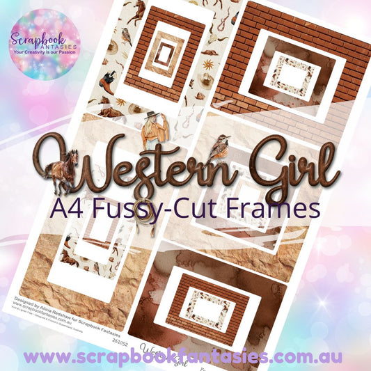 Western Girl A4 Colour Fussy-Cut Frames 3 261052