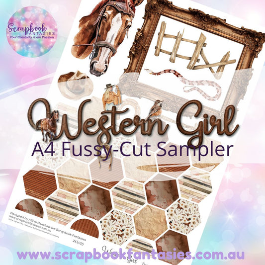 Western Girl A4 Colour Fussy-Cut Sampler 3 261055