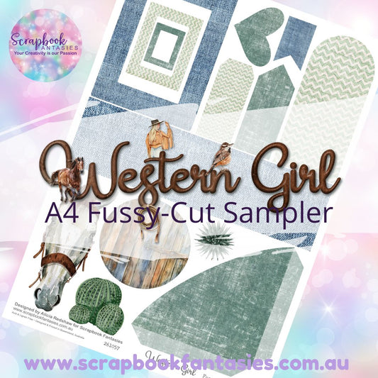 Western Girl A4 Colour Fussy-Cut Sampler 5 261057