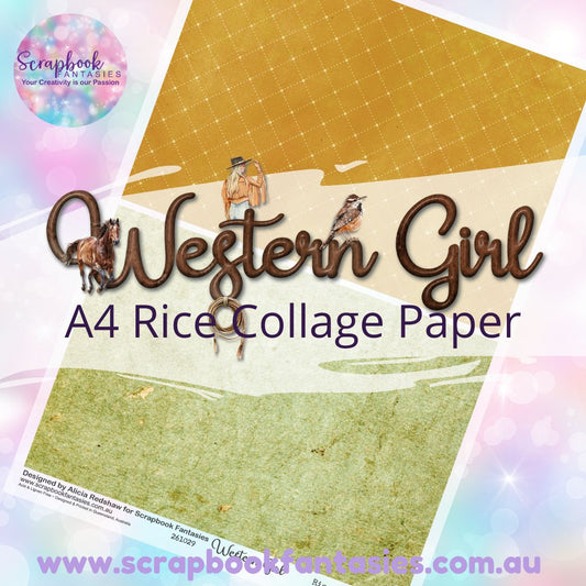 Western Girl A4 Collage Paper - Halves 4 261029