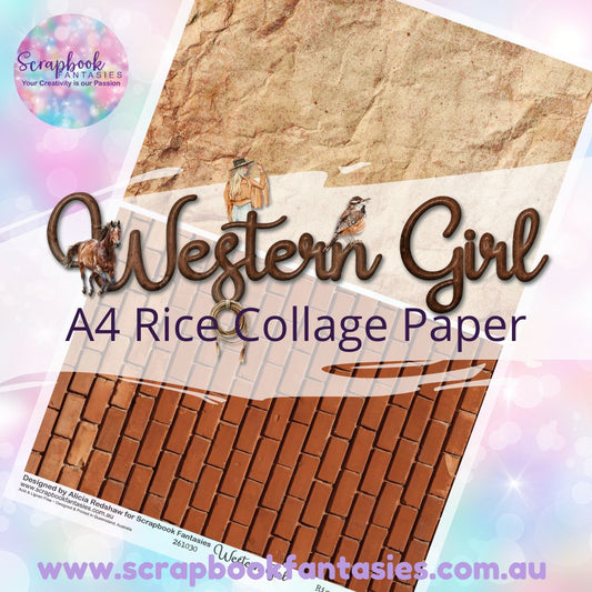 Western Girl A4 Collage Paper - Halves 5 261030