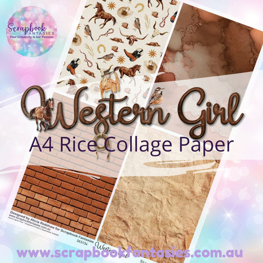 Western Girl A4 Collage Paper - Quarters 3 261034