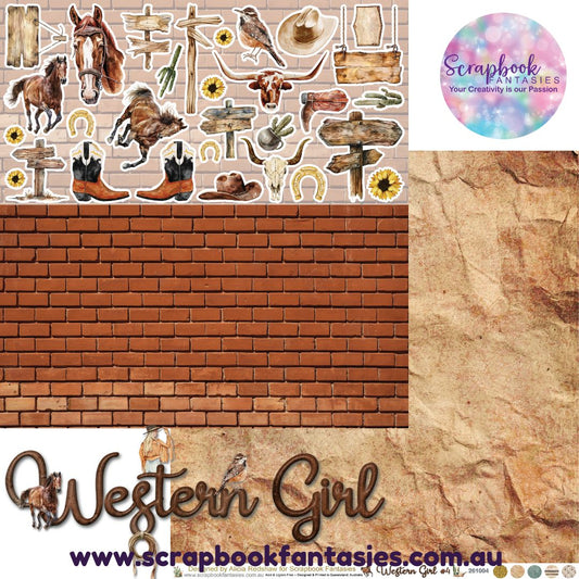 Western Girl 12x12 Double-Sided Patterned Paper 4 - 261004