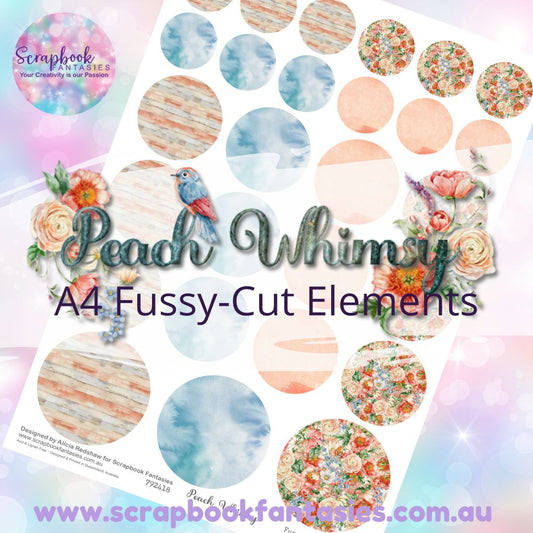 Peach Whimsy A4 Colour Fussy-Cut Elements - Circles 3 792418