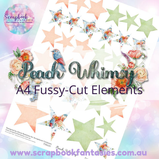Peach Whimsy A4 Colour Fussy-Cut Elements - Stars 3 792450