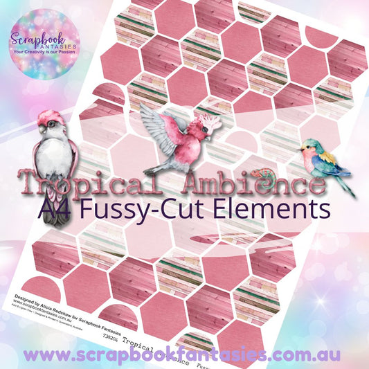 Tropical Ambience A4 Colour Fussy-Cut Elements - Hexagons 1 738204