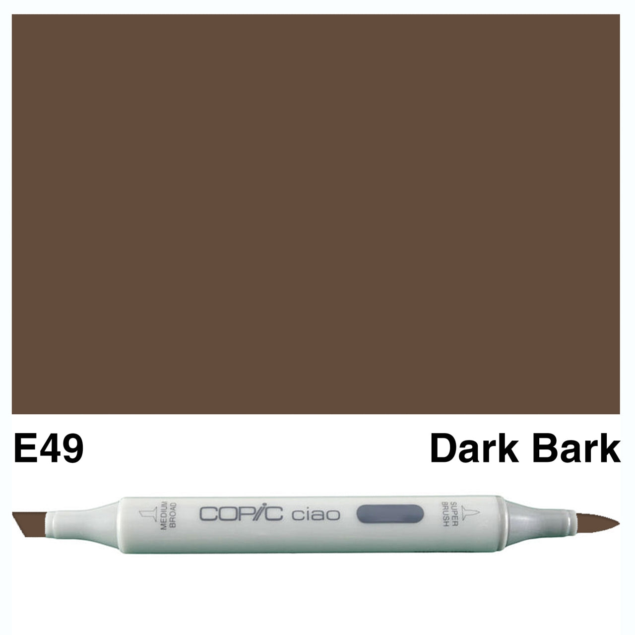 Copic Ciao Marker E49 - Dark Bark