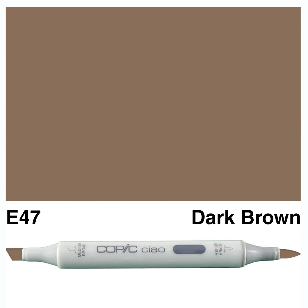 Copic Ciao Marker E47 - Dark Brown