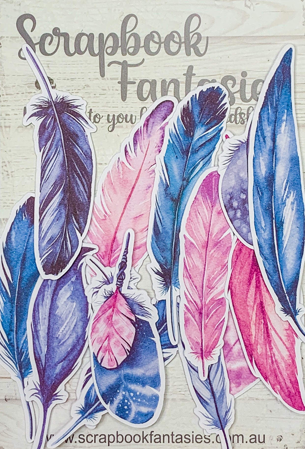 Boho Bliss Colour-Cuts Minis - Feathers 3 (14 pieces) Designed by Alicia Redshaw