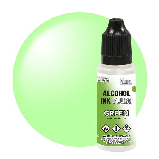Couture Creations 12ml Green Fluro Alcohol Ink CO727958