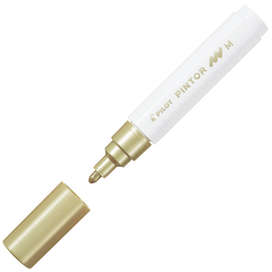 Pilot Pintor Paint Marker - Medium 1.4mm - Metallic Gold