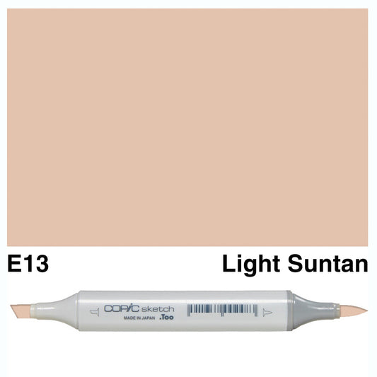 Copic Sketch Marker E13 - Light Suntan