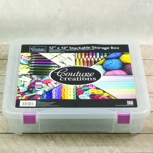 Couture Creations 12"x13" Stackable Storage Box CO721952