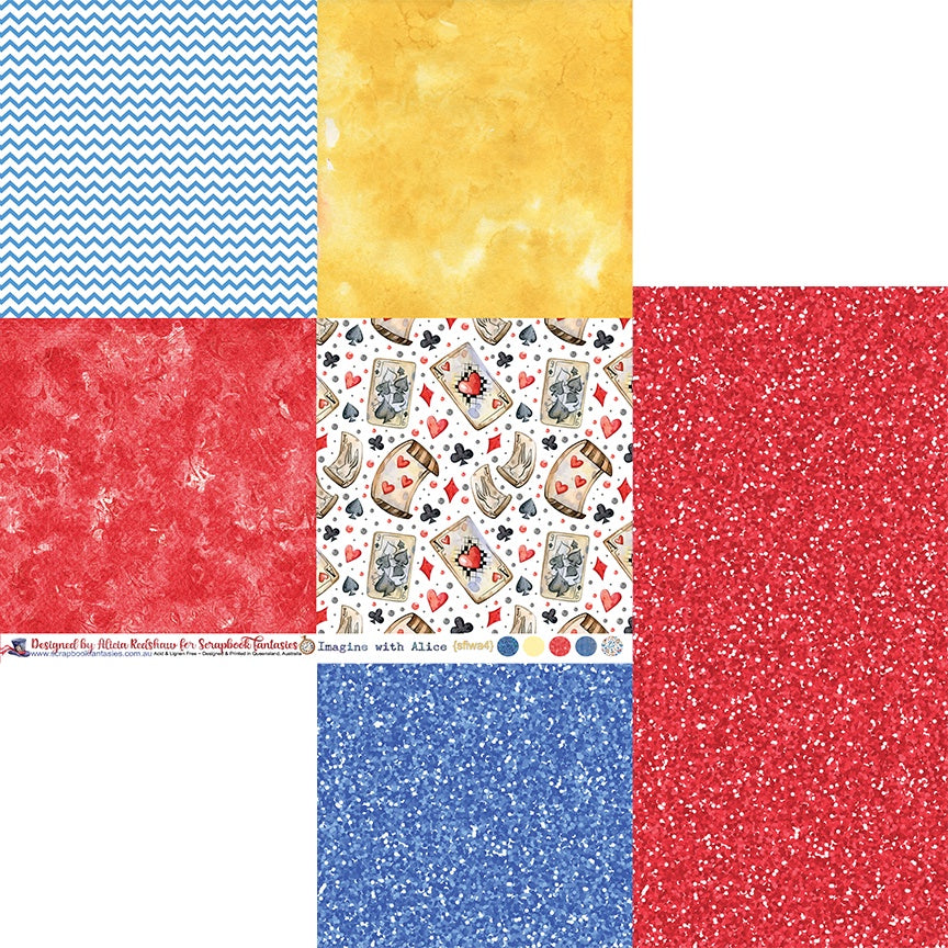 Imagine with Alice 12x12 Double-Sided Patterned Paper 4