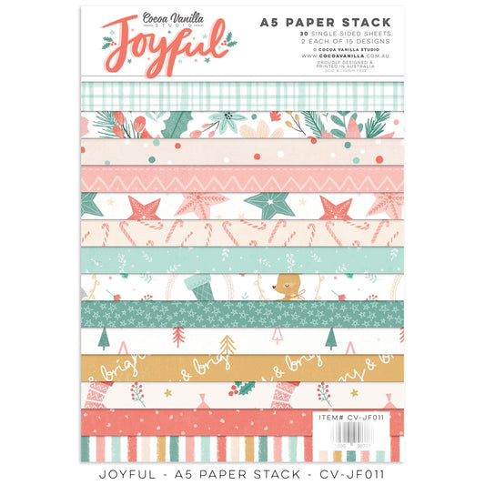 Cocoa Vanilla Studio Joyful A5 Paper Stack CV-JF011