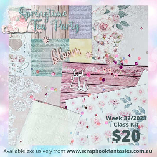 Class Kit - Live Classes Week 32/2023 with Alicia Redshaw (Monday 7 August) - Springtime Tea Party