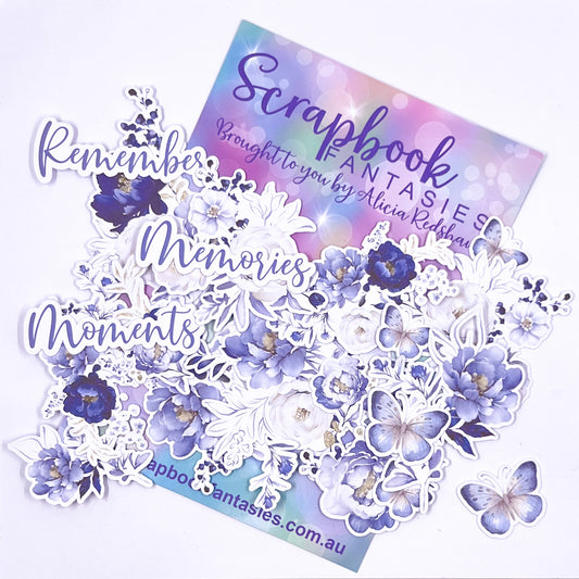 Snow Princess Colour-Cuts - Purple Bouquets (19 pieces) Designed by Alicia Redshaw