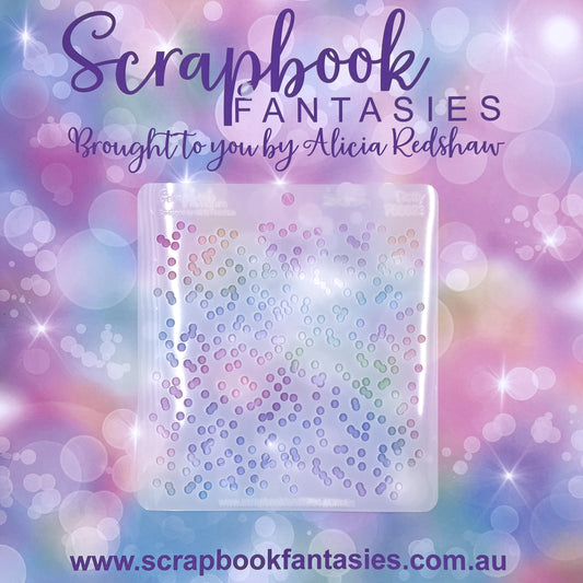 Scrapbook Fantasies Stencil Template Mask - 5.5”x5.5” - Dotty 768023