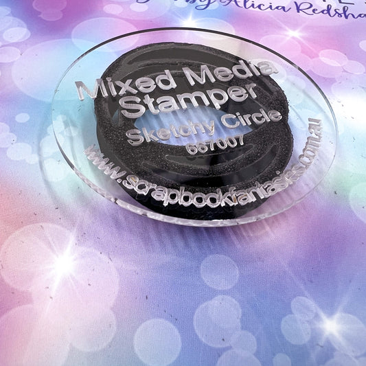 Mixed Media Stamper - Foam Stamp - Sketchy Circle 667007