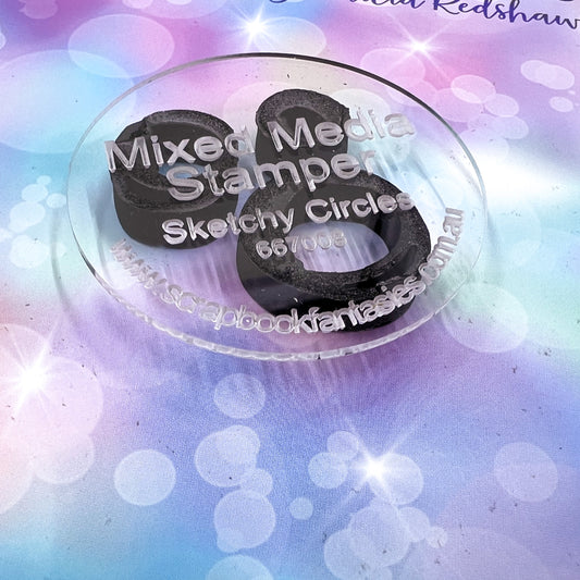 Mixed Media Stamper - Foam Stamp - Sketchy Circles 667008
