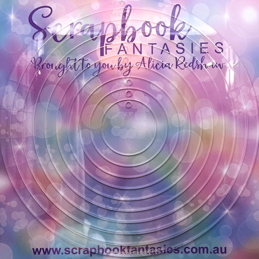 Scrapbook Fantasies Creative Template Set - Circles 2 (9 pieces) Designed by Alicia Redshaw 14738
