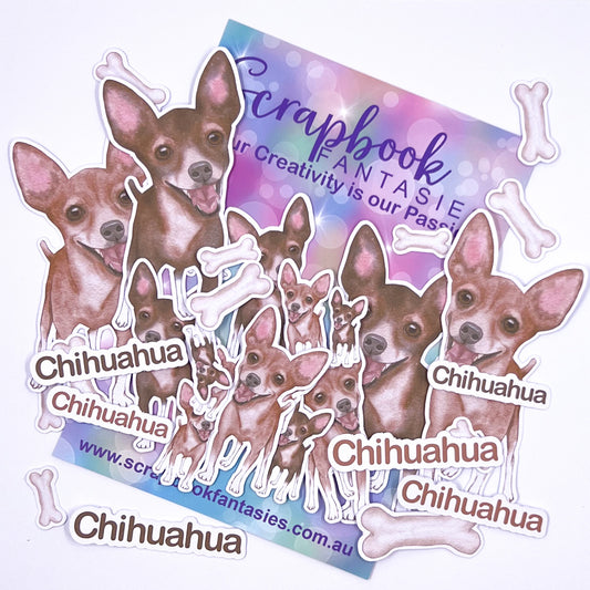 Cats & Dogs Colour-Cuts - Chihuahua (over 25 pieces) 14984
