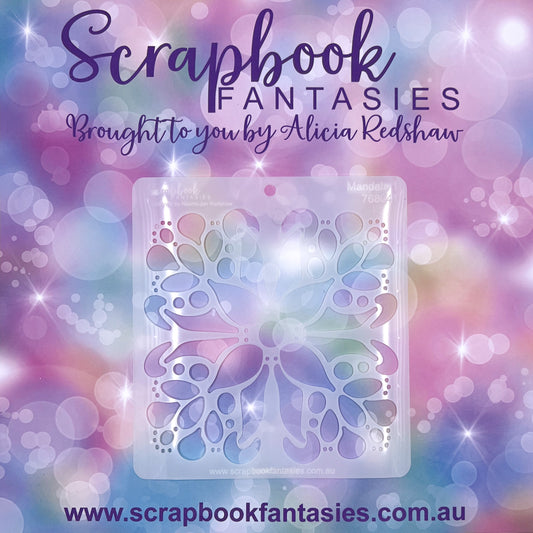 Scrapbook Fantasies Stencil Template Mask - 5.5”x5.5” - Mandala 1 768041