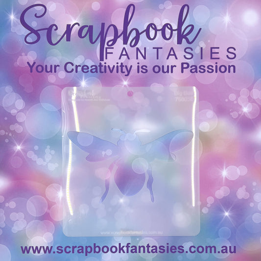 Scrapbook Fantasies Stencil Template Mask - 5.5”x5.5” - Big Bee 768058
