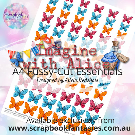 Imagine with Alice A4 Colour Fussy-Cut Essentials - Butterflies 2 7349208