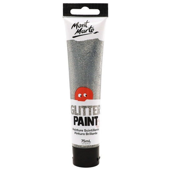 Mont Marte Silver Glitter Paint 75ml MKGL0001