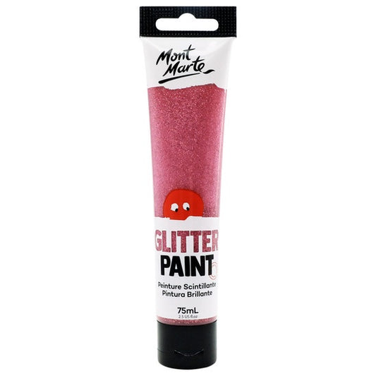 Mont Marte Pink Glitter Paint 75ml MKGL0006