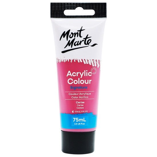 Mont Marte Cerise Studio Acrylic Paint 75ml MSCH7536