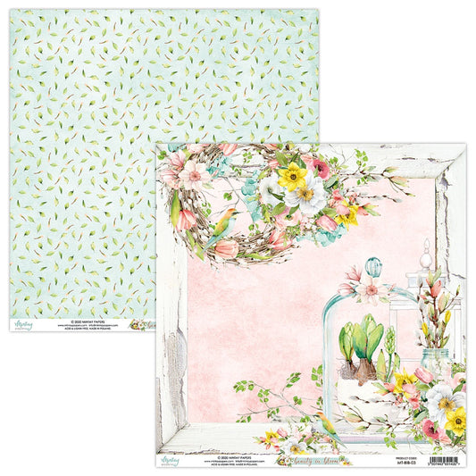 Mintay Beauty in Bloom 12"x12" Double-sided Patterned Paper 03 MT-BIB-03