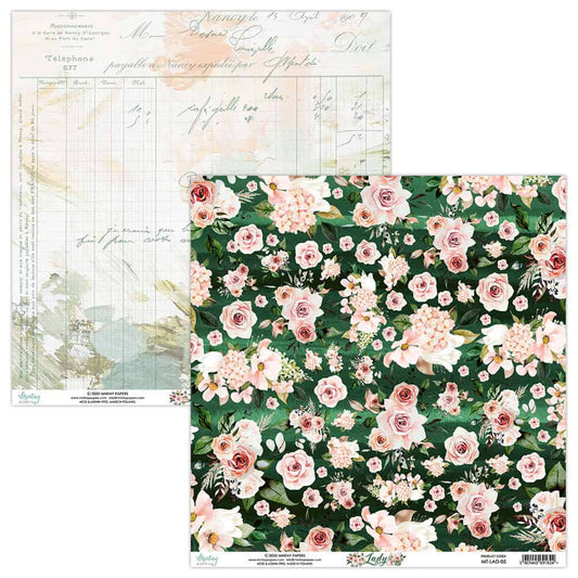 Mintay Lady 12"x12" Double-sided Patterned Paper 05 MT-LAD-05