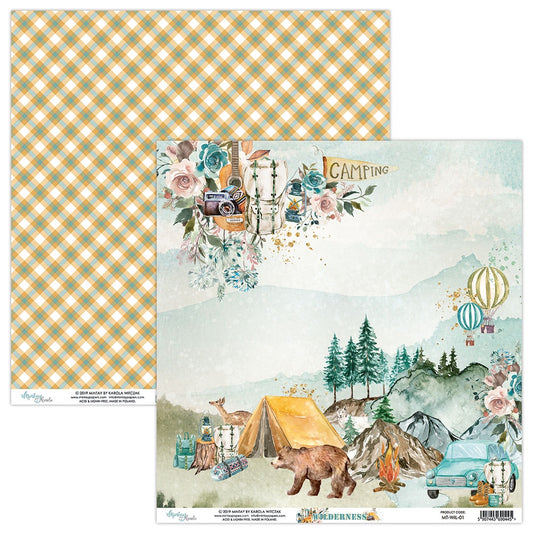 Mintay Wilderness 12"x12" Double-Sided Patterned Paper 01 MT-WIL-01
