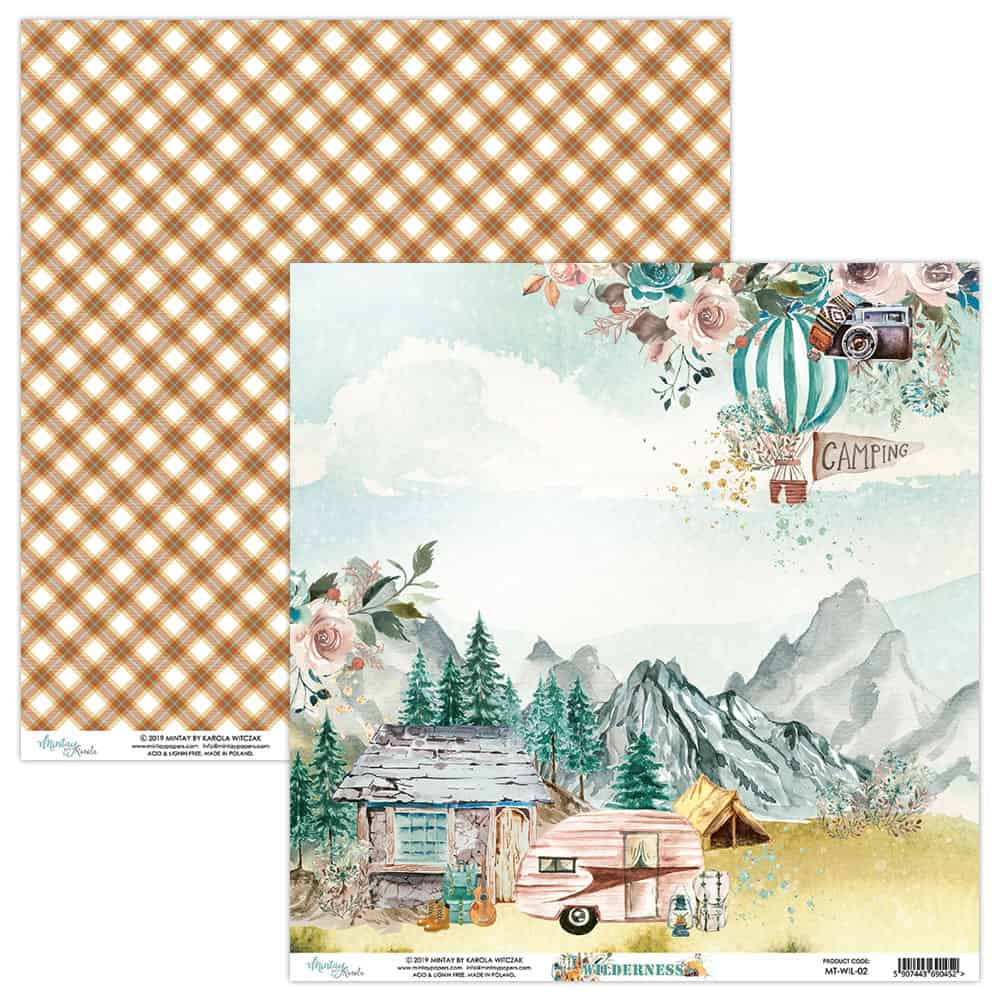 Mintay Wilderness 12"x12" Double-Sided Patterned Paper 02 MT-WIL-02