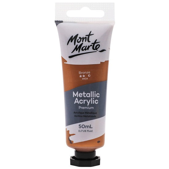 Mont Marte Bronze Premium Metallic Acrylic Paint 50ml PMMT5009