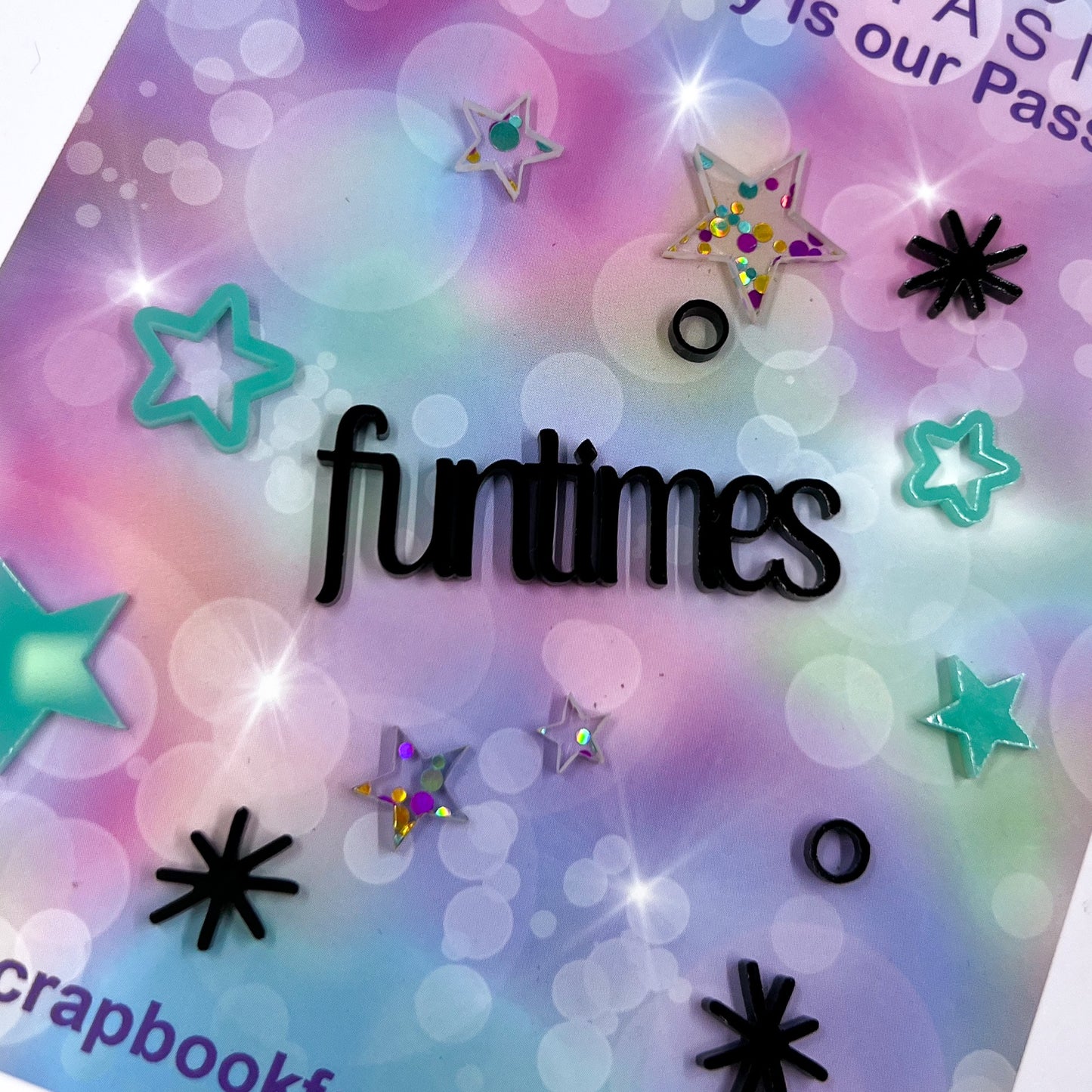 Acrylic-Cuts Acrylic Embellies Set (14 pieces) - Funtimes - Designed by Alicia Redshaw 15205