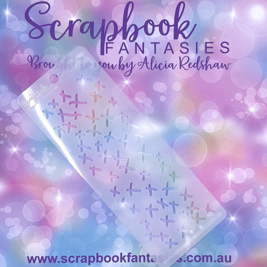 Scrapbook Fantasies Mini Border Stencil Template Mask - 2.25”x5.5” - Times 627024