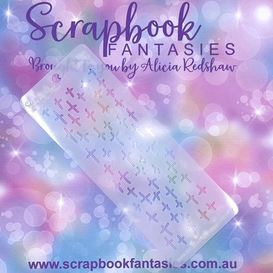 Scrapbook Fantasies Mini Border Stencil Template Mask - 2.25”x5.5” - Plus 627022