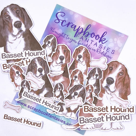 Cats & Dogs Colour-Cuts - Basset Hound (over 25 pieces) 14982