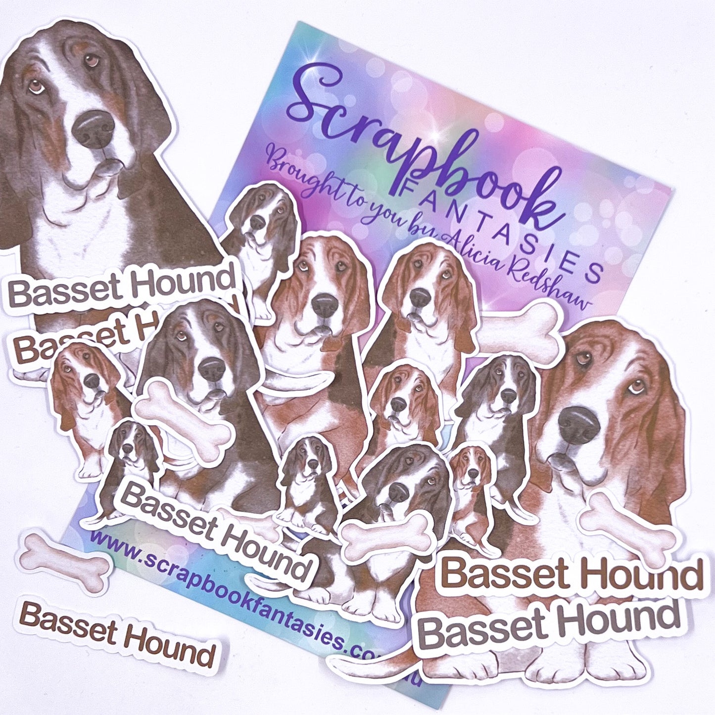 Cats & Dogs Colour-Cuts - Basset Hound (over 25 pieces) 14982