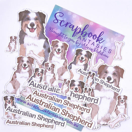 Cats & Dogs Colour-Cuts - Australian Shepherd (over 25 pieces) 14983