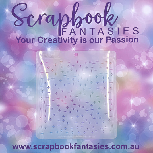 Scrapbook Fantasies Stencil Template Mask - 5.5”x5.5” - Shiny 768086