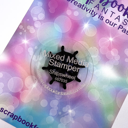 Mixed Media Stamper - Foam Stamp - Shipswheel 667035