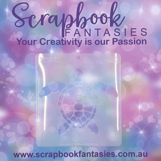 Scrapbook Fantasies Stencil Template Mask - 5.5”x5.5” - Turtle 768083