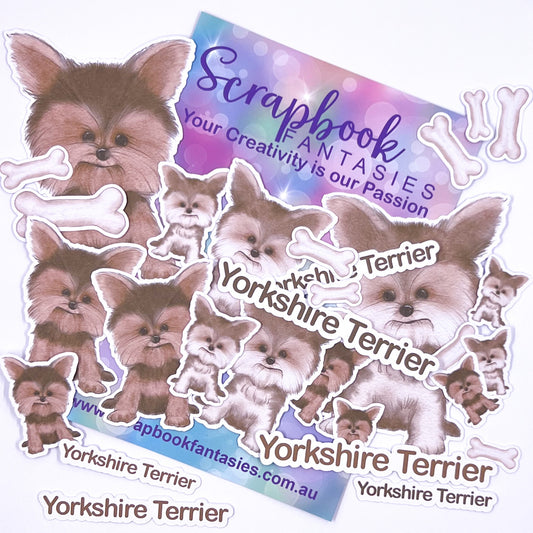Cats & Dogs Colour-Cuts - Yorkshire Terrier (over 25 pieces) 15058