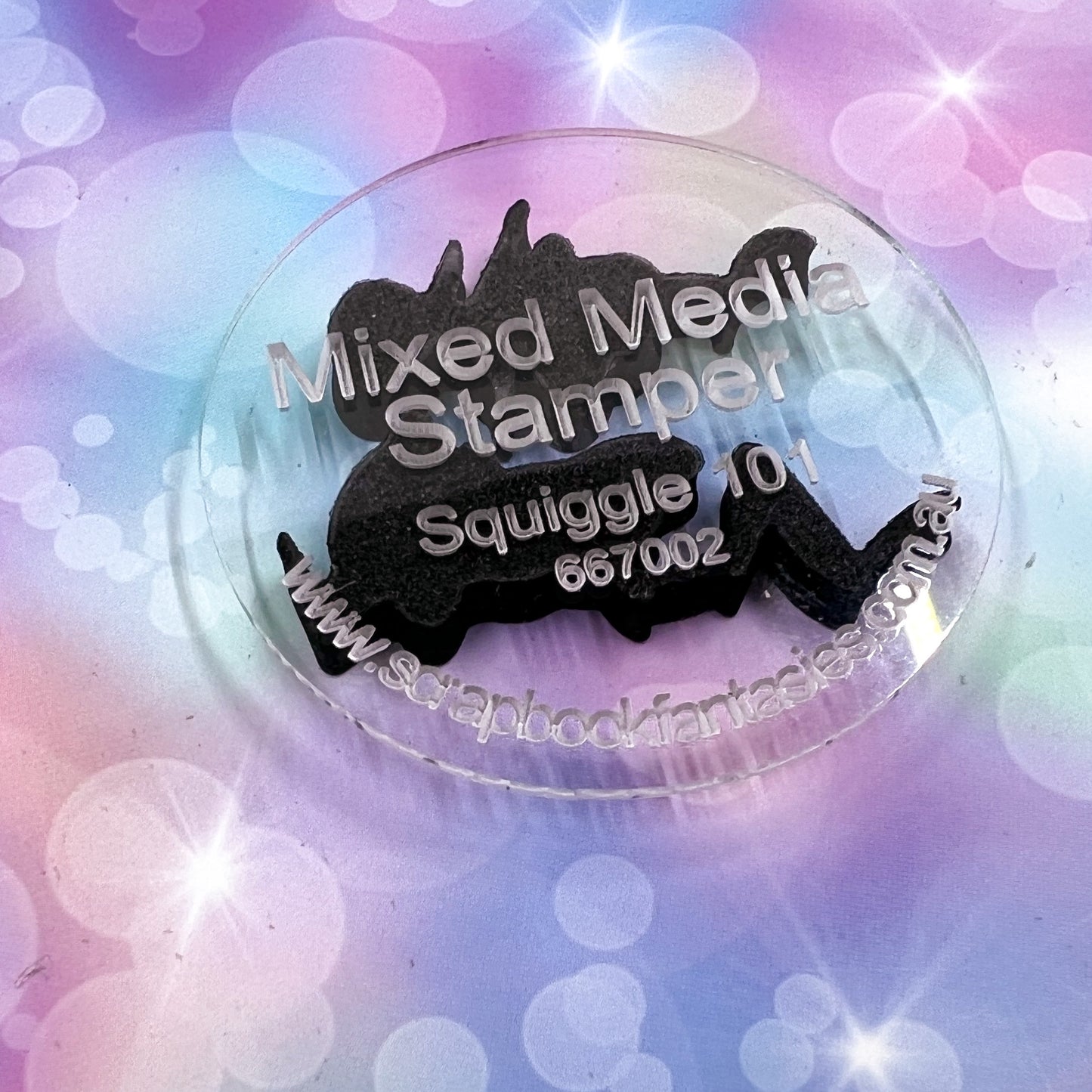 Mixed Media Stamper - Foam Stamp - Squiggle 101 667002